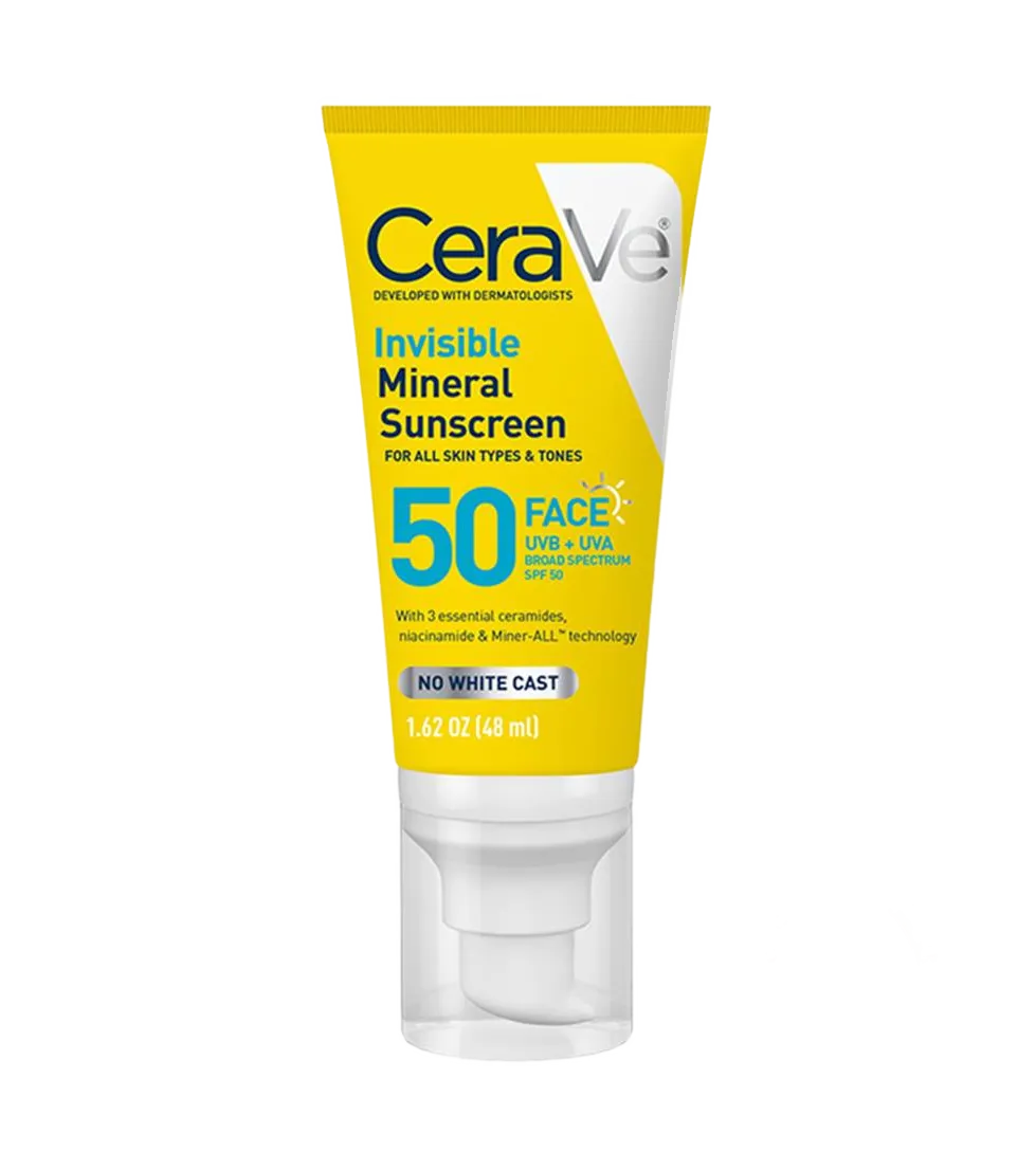 CeraVe Invisible Mineral Sunscreen SPF 50