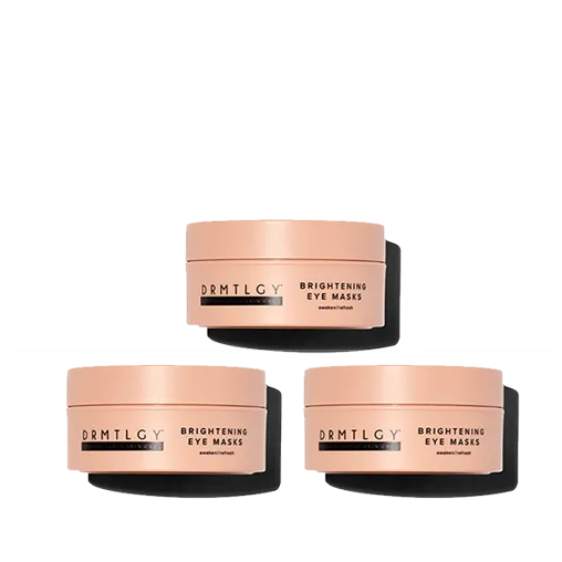 Brightening eye masks